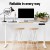 Artiss Motorised Standing Desk Dual Motor 120cm White Pine Adjustable Height, Timer, Memory Settings