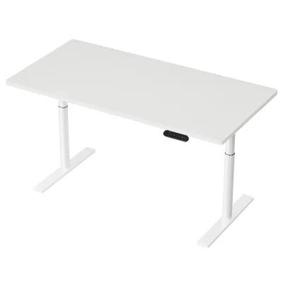 Artiss Motorised Electric Standing Desk, Metal Frame, 140CM, White, Dual Motors, Adjustable Height, Eco-Friendly