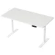 Artiss Motorised Electric Standing Desk, Metal Frame, 140CM, White, Dual Motors, Adjustable Height, Eco-Friendly