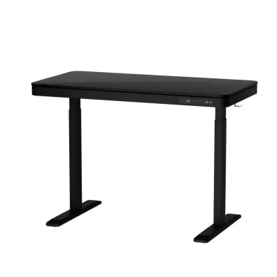 Artiss Electric Dual Motor Standing Desk with Drawer, Height Adjustable, 120CM Black, USB Ports, Quiet Operation Artiss Electric Dual Motor Standing Desk with Drawer, Height Adjustable, 120CM Black, USB Ports, Quiet Operation