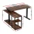 Artiss Electric Standing Desk L-Shaped 120cm, Rustic Brown, Adjustable Height, Motorized with Digital Control Panel