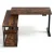 Artiss Electric Standing Desk L-Shaped 120cm, Rustic Brown, Adjustable Height, Motorized with Digital Control Panel