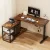 Artiss Electric Standing Desk L-Shaped 120cm, Rustic Brown, Adjustable Height, Motorized with Digital Control Panel