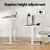 Artiss 120CM Oak Motorised Standing Desk - Dual Motor, Adjustable Height, USB Ports, Quiet Operation, Large Drawer