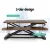 Artiss Rustic Brown Adjustable Standing Desk Riser - Ergonomic 2-Tier Sit-Stand Solution with Gas Spring Lift