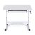 Artiss Manual Standing Desk 100CM White - Height Adjustable Workstation with Hand Crank, Drawer, MDF Board, 61-81.5cm
