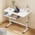 Artiss Manual Standing Desk 100CM White - Height Adjustable Workstation with Hand Crank, Drawer, MDF Board, 61-81.5cm