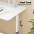Artiss Manual Height Adjustable Standing Desk, 120CM White, MDF Board, Built-in Drawer, Hand Crank, Home Office Use