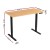 Artiss 120cm Electric Standing Desk, Height Adjustable 73–118cm, Motorised, Steel Frame, Home Office Computer Desk