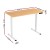Artiss 120CM Electric Standing Desk, Height Adjustable 73-118CM, Single Motor, Steel Frame, Home Office Computer Desk