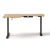 Artiss L-Shape Electric Standing Desk, Oak & Black, Adjustable 72-121cm, Dual Motor, Cable Management, 140x110cm