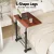 Artiss Adjustable 60CM Dark Wood Laptop Desk Table - Portable, Lightweight, 360° Rotating, H-Frame, MDF Board