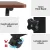 Artiss Adjustable 60CM Dark Wood Laptop Desk Table - Portable, Lightweight, 360° Rotating, H-Frame, MDF Board