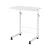 Artiss White Adjustable Laptop Desk Table - 60CM, Portable, U-Shape, 360° Rotating, MDF Top, Lockable Wheels