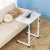 Artiss White Adjustable Laptop Desk Table - 60CM, Portable, U-Shape, 360° Rotating, MDF Top, Lockable Wheels