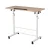 Artiss Adjustable Laptop Desk Table 80cm Light Wood, Mobile Wheeled Stand, Tilting MDF Top, Height Adjustable