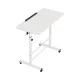Artiss Adjustable 80CM White Laptop Desk Table - Portable, 360° Tilt, U-Shape Frame, Lockable Wheels, MDF Top