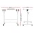 Artiss Adjustable 80CM White Laptop Desk Table - Portable, 360° Tilt, U-Shape Frame, Lockable Wheels, MDF Top