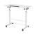 Artiss Adjustable 80CM White Laptop Desk Table - Portable, 360° Tilt, U-Shape Frame, Lockable Wheels, MDF Top