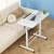 Artiss Adjustable 80CM White Laptop Desk Table - Portable, 360° Tilt, U-Shape Frame, Lockable Wheels, MDF Top