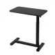 Artiss Adjustable Laptop Desk - 70CM Mobile Workstation with Pneumatic Height Adjustment, L-Shape Metal Frame, Black
