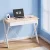 Artiss 100cm Computer Desk with Drawers – Oak Table Top, White Steel Frame, X-Brace, Engineered Wood, Home Office