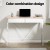 Artiss 100cm Computer Desk with Drawers – Oak Table Top, White Steel Frame, X-Brace, Engineered Wood, Home Office