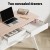 Artiss 100cm Computer Desk with Drawers – Oak Table Top, White Steel Frame, X-Brace, Engineered Wood, Home Office