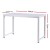 Artiss 120CM White Computer Desk: Sleek Home Office & Study Table with Metal Frame, Anti-Scratch Feet, Easy Assembly
