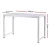 Artiss 120CM White Computer Desk: Sleek Home Office & Study Table with Metal Frame, Anti-Scratch Feet, Easy Assembly