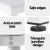 Artiss 120CM White Computer Desk: Sleek Home Office & Study Table with Metal Frame, Anti-Scratch Feet, Easy Assembly