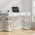 Artiss 120CM White Computer Desk with Shelves & Drawers - Sturdy Iron Frame, Oak Finish, Easy Assembly, 1-Year Warranty