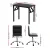 Artiss Foldable Computer Desk and Office Chair Set, Black, PU Leather, 80x40cm, Home Office Study, Adjustable, Sturdy