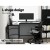 Artiss L-Shape Computer Desk with CPU Stand, Black - Space-Saving Corner Design, Durable Steel Frame, 147cm Artiss L-Shape Computer Desk with CPU Stand, Black - Space-Saving Corner Design, Durable Steel Frame, 147cm