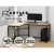Artiss L-Shape Computer Desk with CPU Stand, Oak Finish, 147cm - Durable Particle Board & Steel, Space-Saving Design
