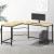 Artiss L-Shape Computer Desk with CPU Stand, Oak Finish, 147cm - Durable Particle Board & Steel, Space-Saving Design Artiss L-Shape Computer Desk with CPU Stand, Oak Finish, 147cm - Durable Particle Board & Steel, Space-Saving Design