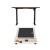 Artiss 360mm Electric Walking Pad Treadmill with 140cm Rustic Brown Standing Desk, Motorised Adjustable Frame
