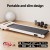 Artiss 360mm Electric Walking Pad Treadmill with 140cm Rustic Brown Standing Desk, Motorised Adjustable Frame