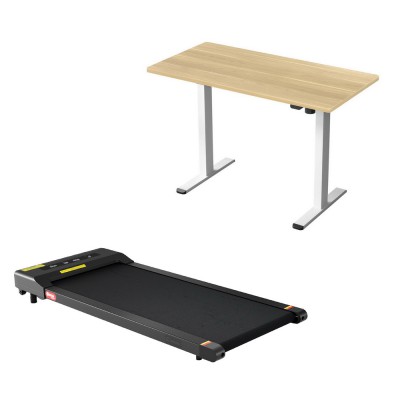 Artiss Electric Treadmill Desk 140x70cm Oak Standing Desk with 400mm Walking Pad, Adjustable Height, Bluetooth Artiss Electric Treadmill Desk 140x70cm Oak Standing Desk with 400mm Walking Pad, Adjustable Height, Bluetooth