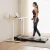 Artiss Electric Treadmill Desk 140x70cm Oak Standing Desk with 400mm Walking Pad, Adjustable Height, Bluetooth