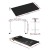 Artiss 120cm Automatic Standing Desk with Motorised Height Adjustment and 400mm Electric Walking Pad, Black