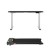 Artiss 120cm Automatic Standing Desk with Motorised Height Adjustment and 400mm Electric Walking Pad, Black