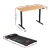 Artiss Electric Treadmill & 120cm Adjustable Standing Desk Combo - 1-10km/h Speed, Bluetooth, White/Natural Wood Finish