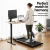 Artiss Electric Treadmill & 120cm Adjustable Standing Desk Combo - 1-10km/h Speed, Bluetooth, White/Natural Wood Finish