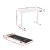 Artiss Electric Standing Desk with 120cm White Table and Everfit 10km/h Walking Pad, Adjustable Height, Home Office