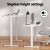 Artiss Electric Standing Desk with 120cm White Table and Everfit 10km/h Walking Pad, Adjustable Height, Home Office
