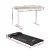 Artiss 2-in-1 Electric Treadmill & Height-Adjustable Desk, 120cm Oak, Bluetooth, 1-10km/h Speed, Compact Design