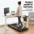 Artiss 2-in-1 Electric Treadmill & Height-Adjustable Desk, 120cm Oak, Bluetooth, 1-10km/h Speed, Compact Design