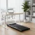 Artiss 2-in-1 Electric Treadmill & Height-Adjustable Desk, 120cm Oak, Bluetooth, 1-10km/h Speed, Compact Design