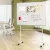 90x120cm Double-Sided Magnetic Whiteboard with Wheels, Easy-Clean Surface, Marker Tray, Eraser, Magnets, ABS Steel Frame